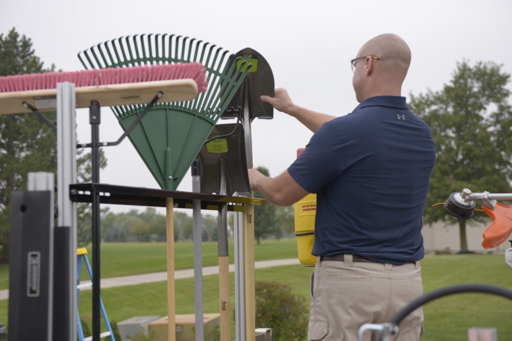 Open Trailer Hand Tool Holder Gridiron